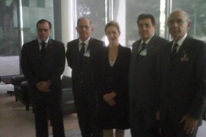 2009 - Reunião com ministra Ellen Gracie e Dr. Francisco Eustáquio